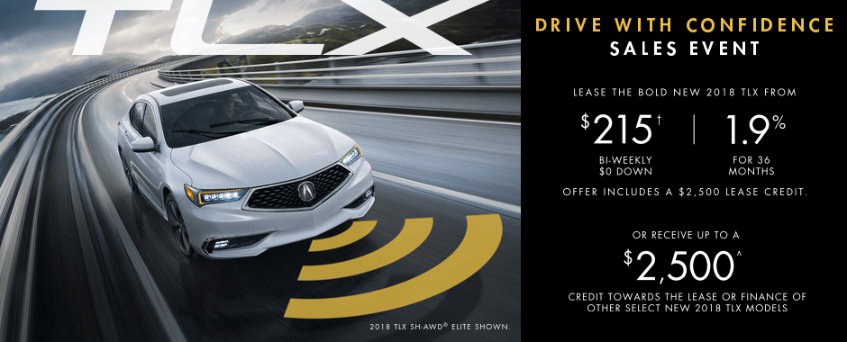 2018 Acura TLX — Drive With Confidence 2018 Acura TLX — Drive With Confidence