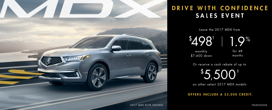 2017 Acura MDX — Drive With Confidence Sales Event 2017 Acura MDX — Drive With Confidence Sales Event