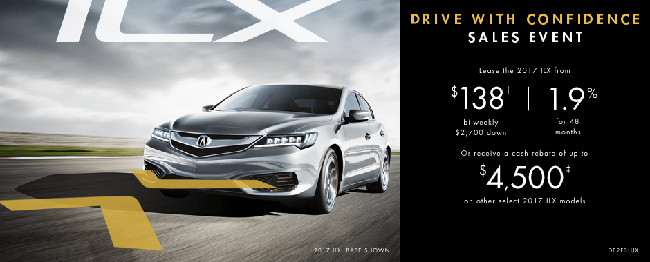 2017 Acura ILX — Drive With Confidence Sales Event 2017 Acura ILX — Drive With Confidence Sales Event