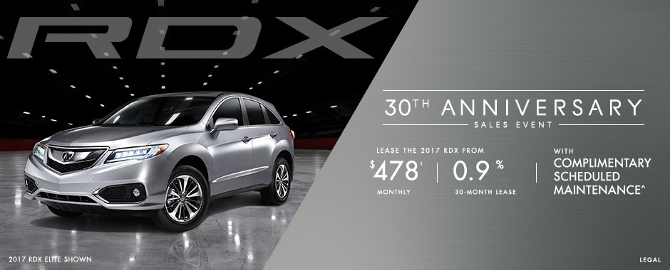 Acura RDX 30th Anniversary Sales Event Acura RDX 30th Anniversary Sales Event