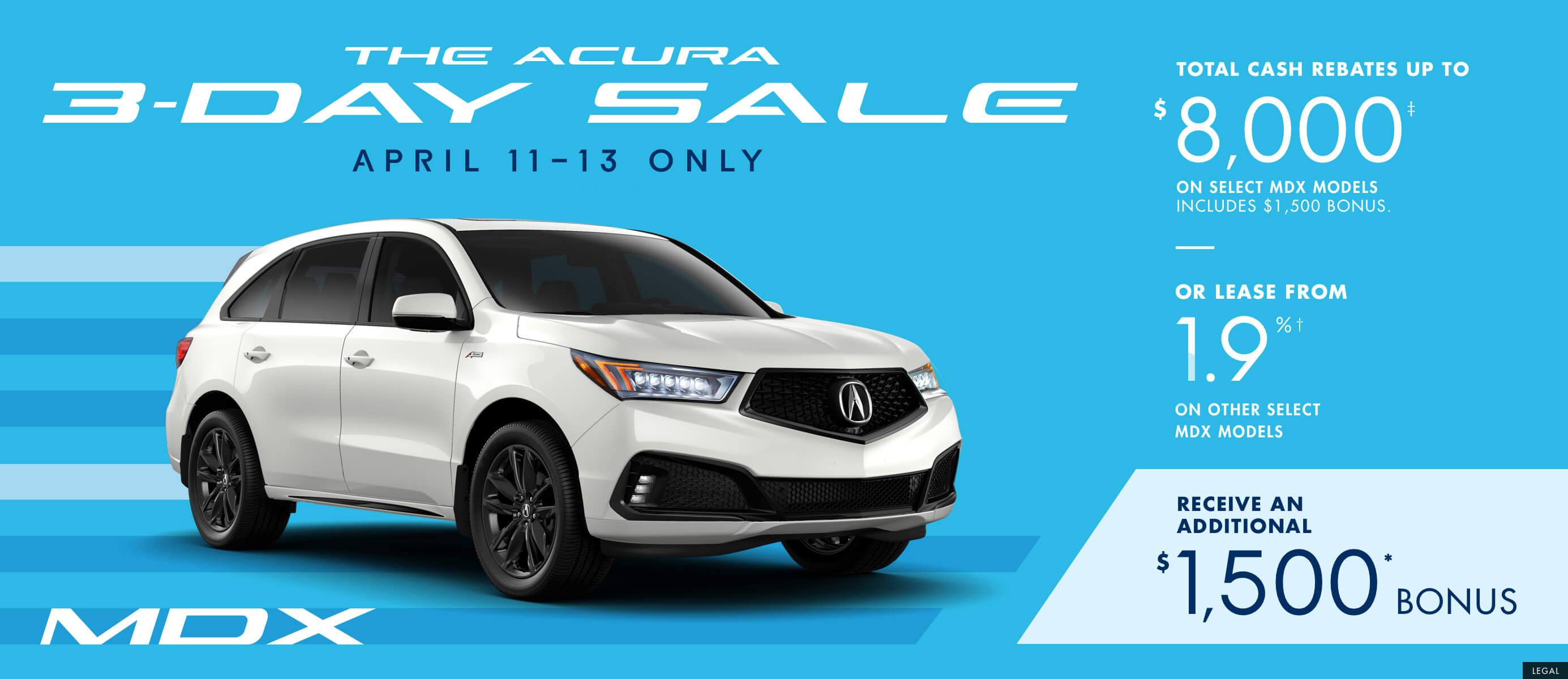 2019 Acura MDX | The Acura 3 Day Sale 2019 Acura MDX | The Acura 3 Day Sale