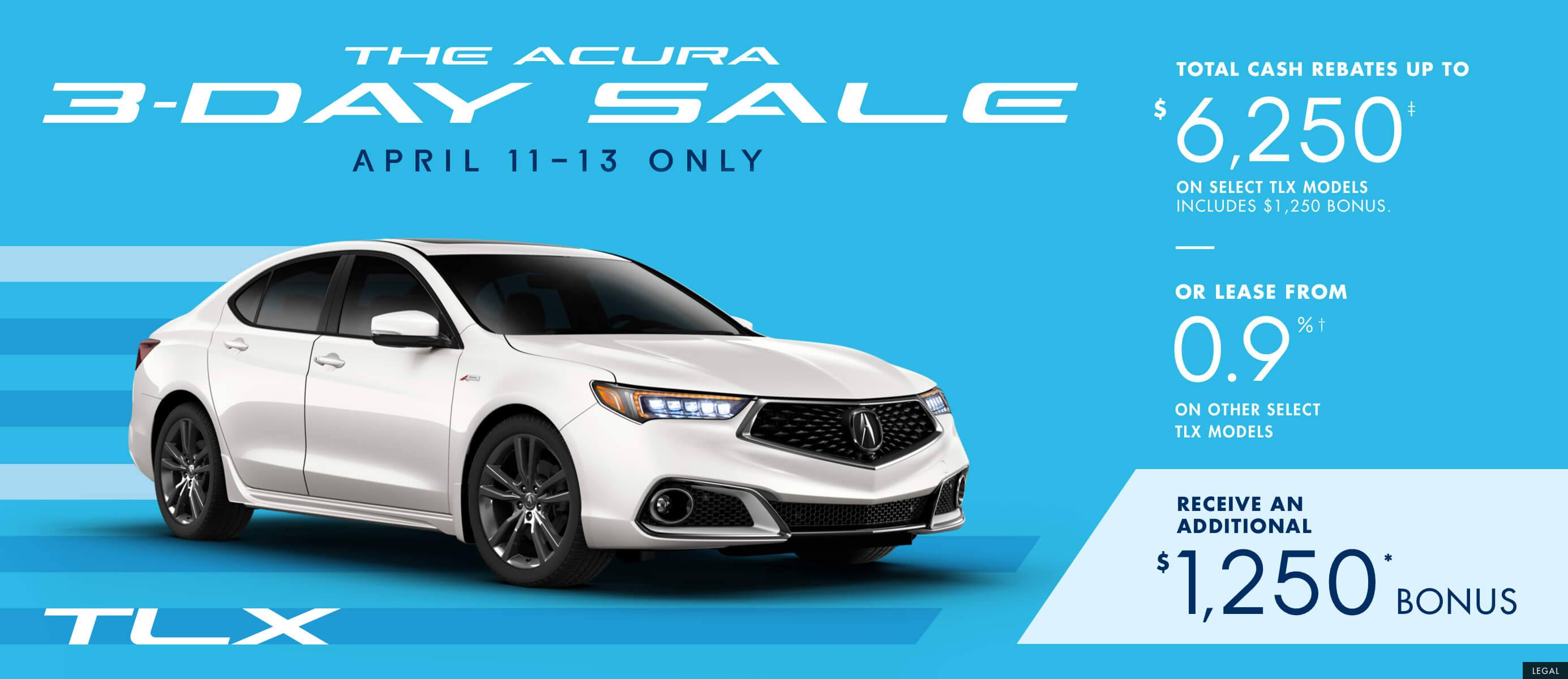 2019 Acura TLX | The Acura 3 Day Sale 2019 Acura TLX | The Acura 3 Day Sale