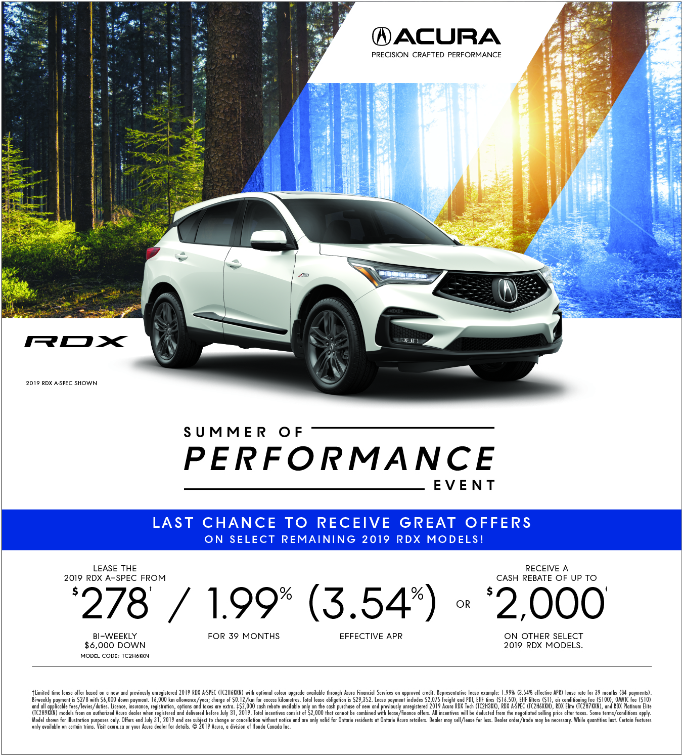 2019 Acura RDX |Summer of Performance Event 2019 Acura RDX |Summer of Performance Event