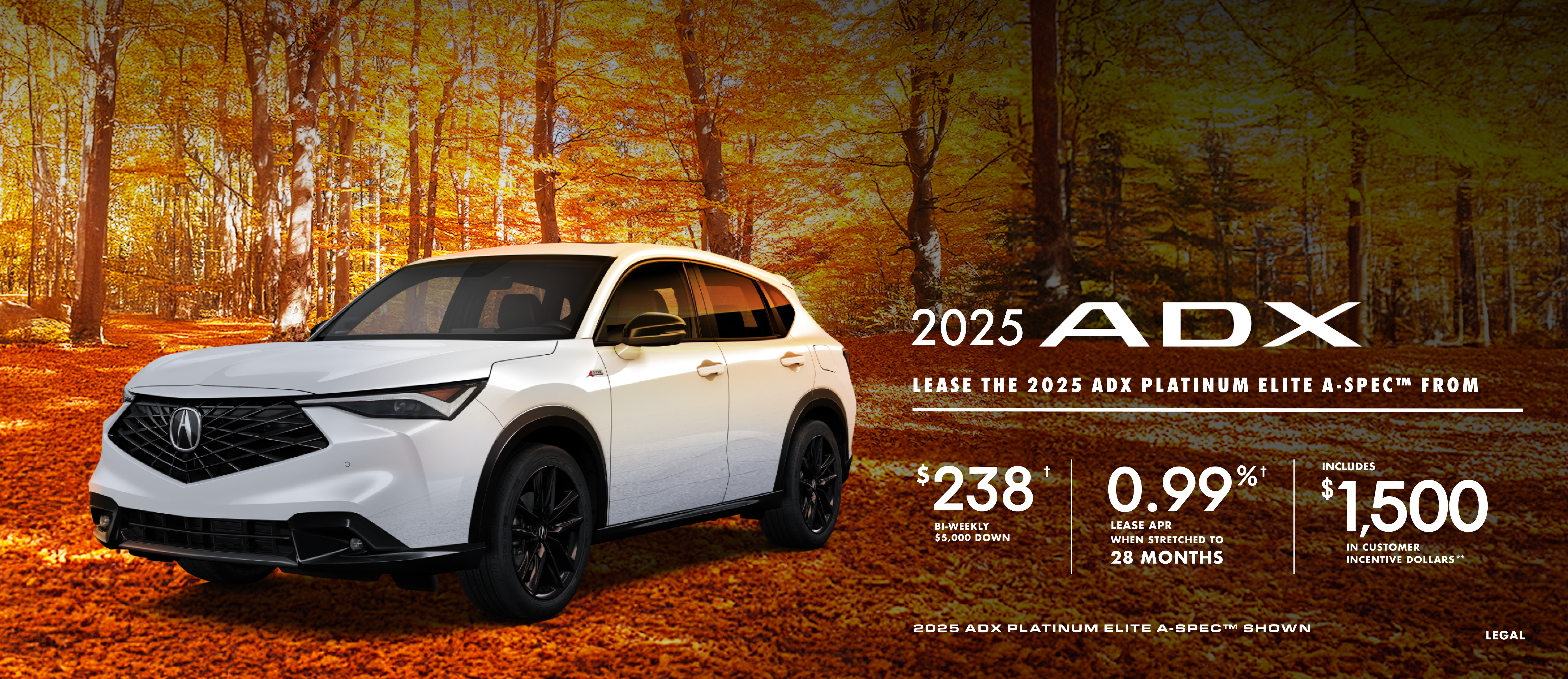 Acura_OctoberRetail_Special offer touts no loyalty - CENTRAL ZONE-ADX A spec-MY25-EN